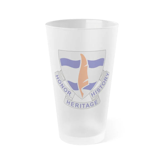 102 Signal Battalion (U.S. Army) Frosted Pint Glass 16oz-Go Mug Yourself