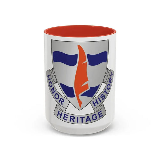 102 Signal Battalion (U.S. Army) Accent Coffee Mug 11oz Light Blue - Go Mug Yourself