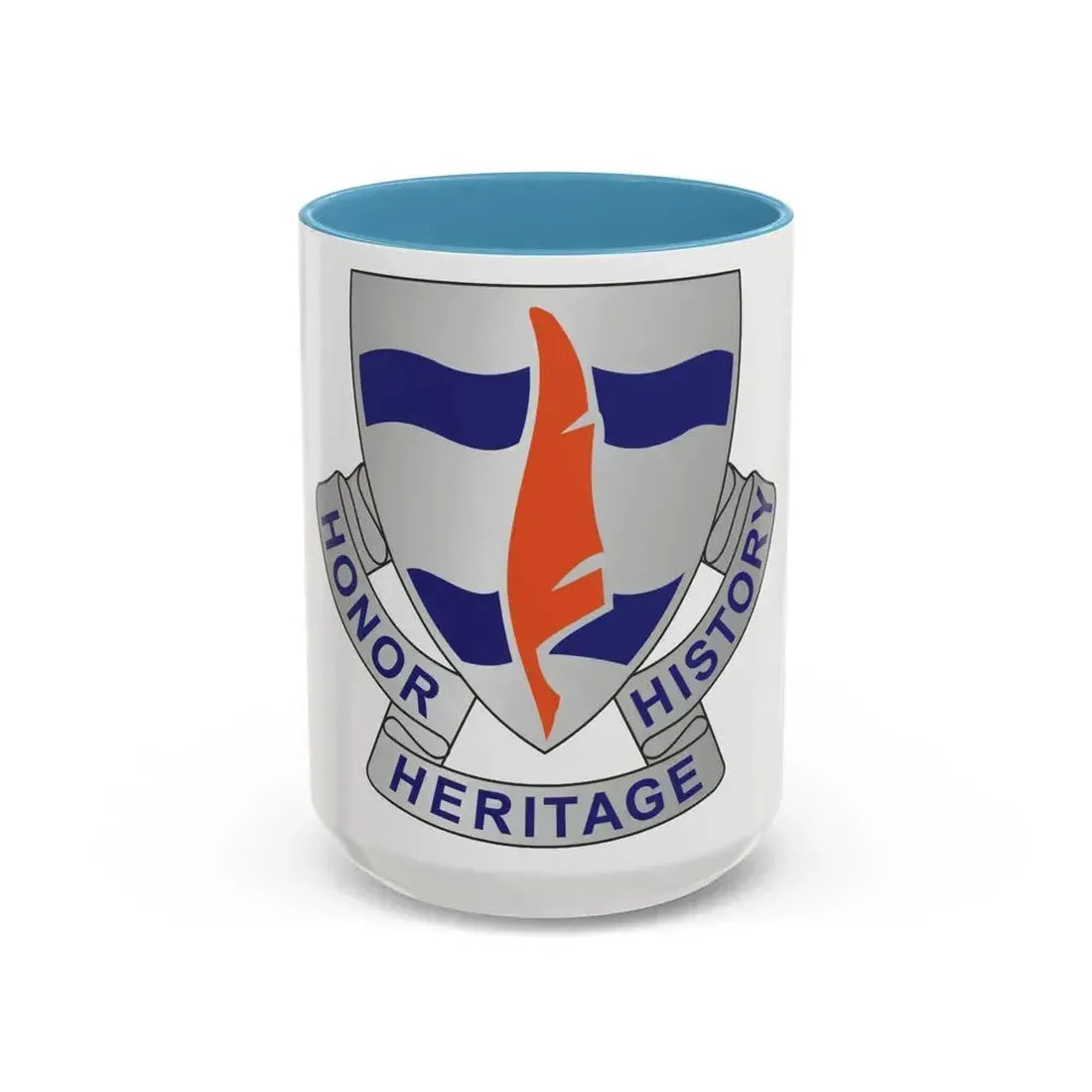 102 Signal Battalion (U.S. Army) Accent Coffee Mug 15oz Light Blue - Go Mug Yourself