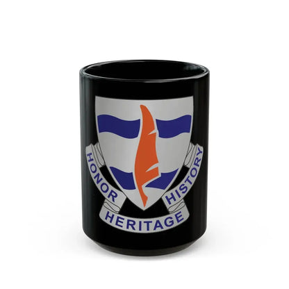 102 Signal Battalion (U.S. Army) Black Coffee Mug 15oz - Go Mug Yourself