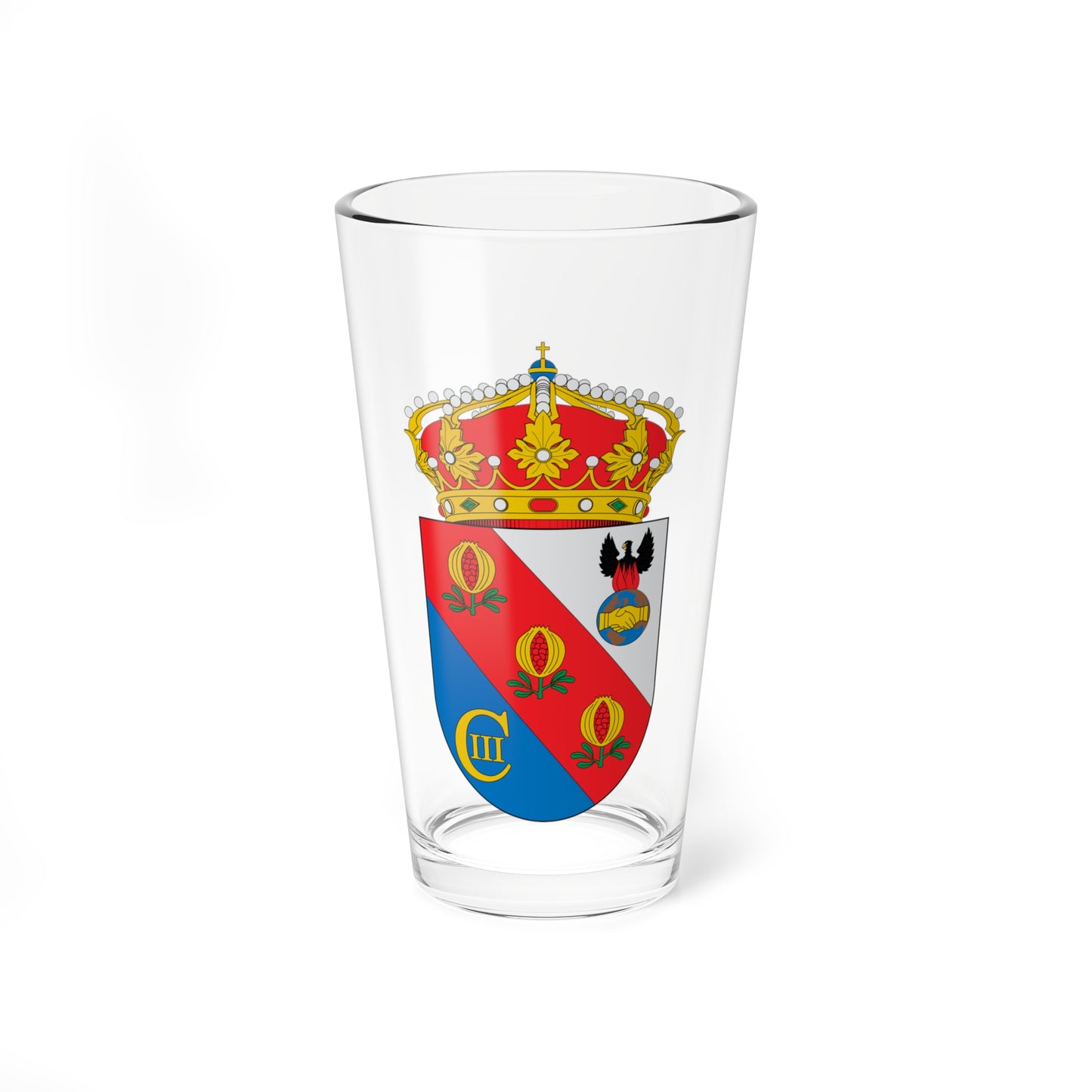 Escudo de Arenas del Rey (Spain) (Coat of Arms) Pint Glass 16oz