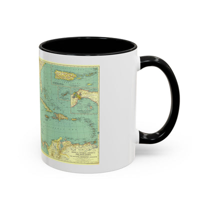 Central America and the West Indies (1934) (Map) Accent Coffee Mug