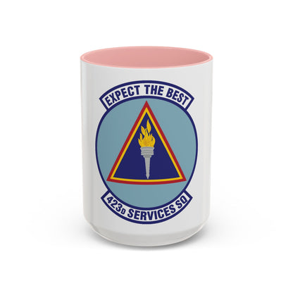 423d Services Squadron (U.S. Air Force) Accent Coffee Mug