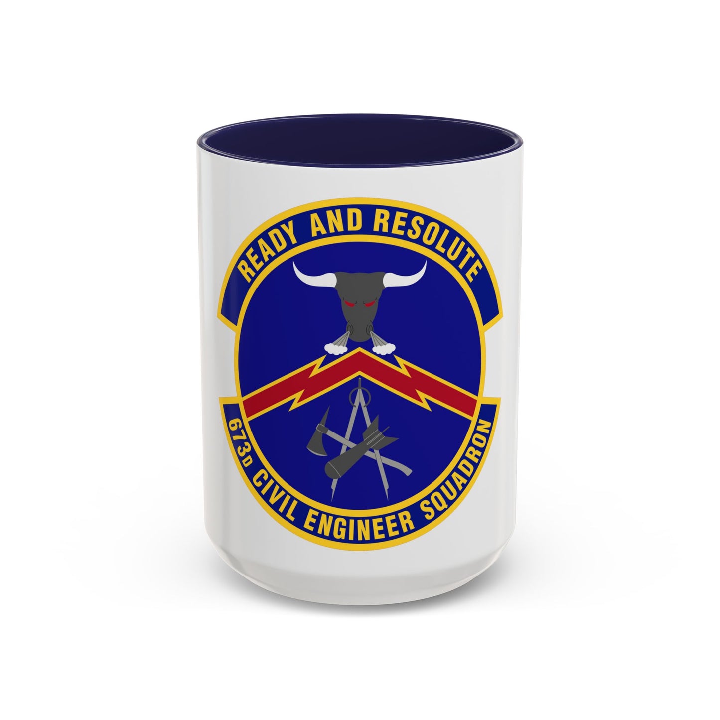 673d Civil Engineer Squadron (U.S. Air Force) Accent Coffee Mug