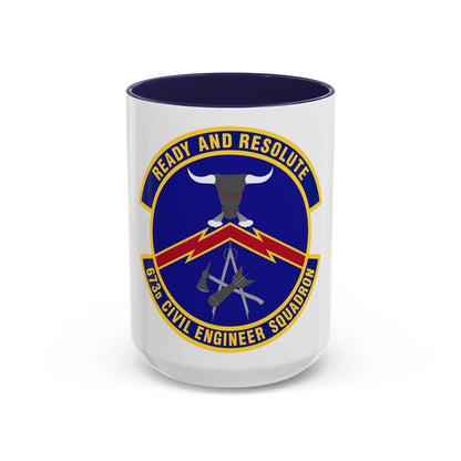 673d Civil Engineer Squadron (U.S. Air Force) Accent Coffee Mug