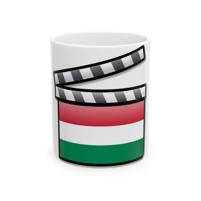 Hungary film clapperboard (Hungary) White Coffee Mug