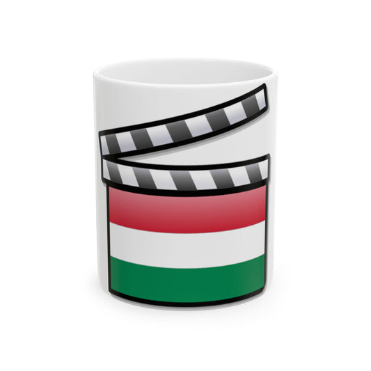 Hungary film clapperboard (Hungary) White Coffee Mug