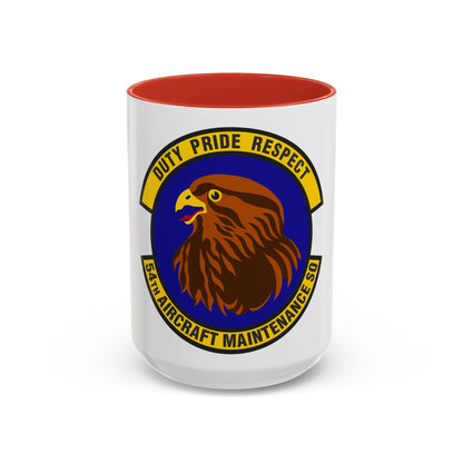 54 Aircraft Maintenance Squadron AETC (U.S. Air Force) Accent Coffee Mug
