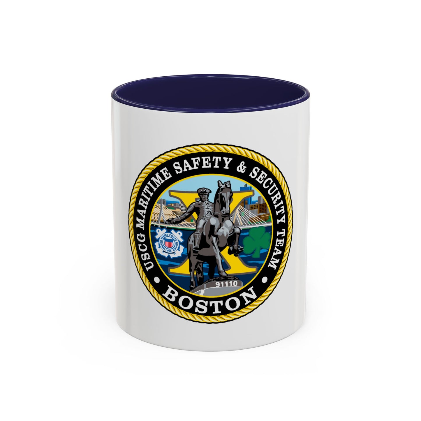 USCG Maritime Safety & Sec Team MSST Boston (U.S. Coast Guard) Accent Coffee Mug