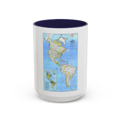 Americas, The (1979) (Map) Accent Coffee Mug