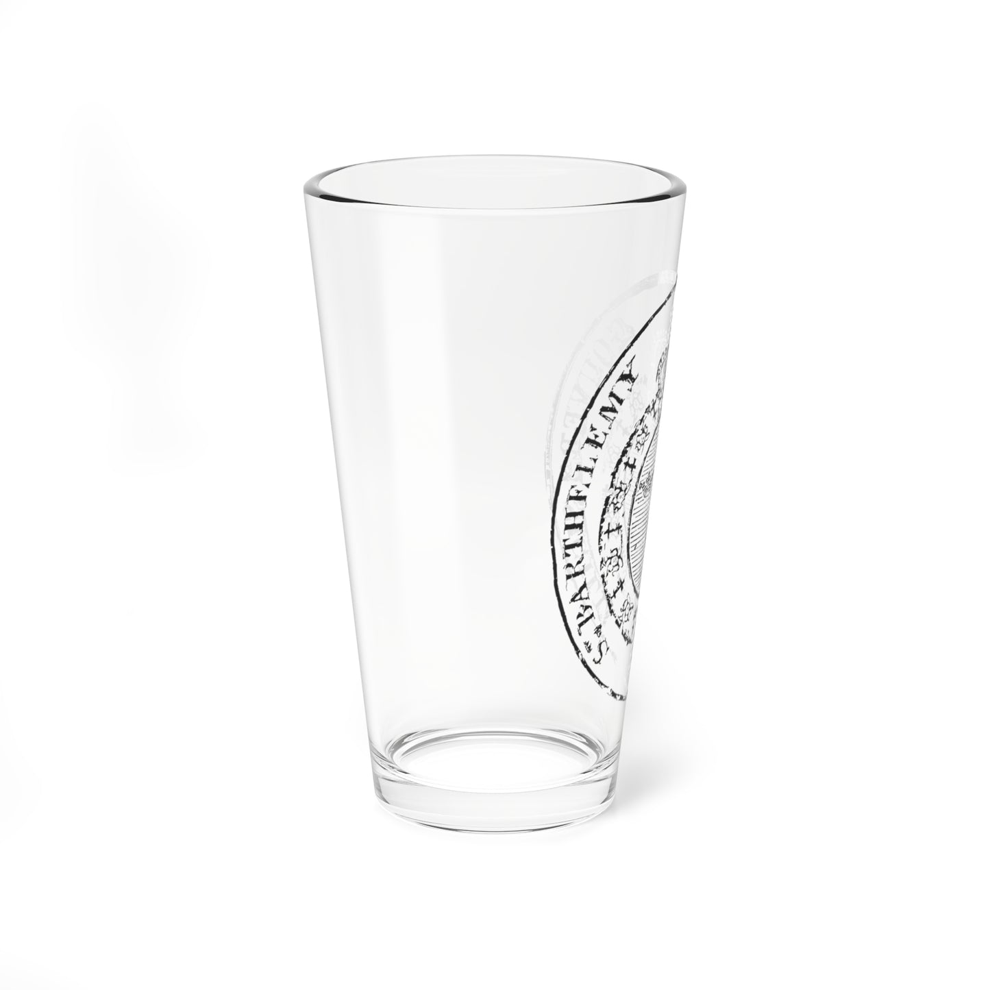 Seal of the Swedish colony of Saint Barthélemy 1784-1877 (Sweden) (Coat of Arms) Pint Glass 16oz