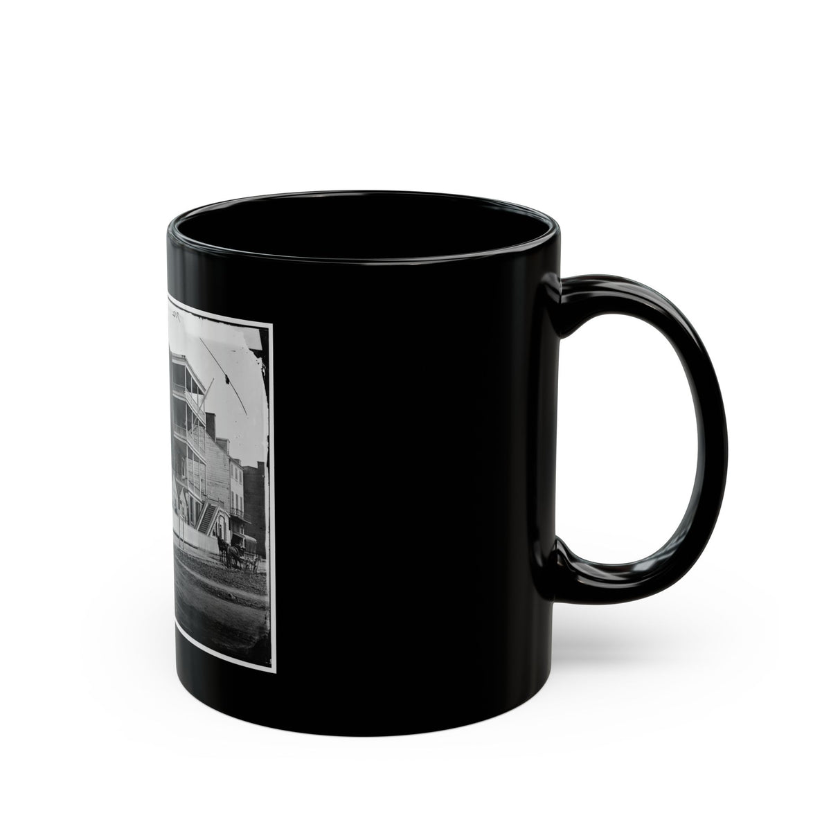 Washington, D.C. Buildings Of The Sanitary Commission Home Lodge For Invalid Soldiers, North Capitol Near C St. (U.S. Civil War) Black Coffee Mug