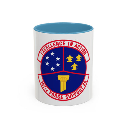 707 Force Support Squadron AFISRA (U.S. Air Force) Accent Coffee Mug