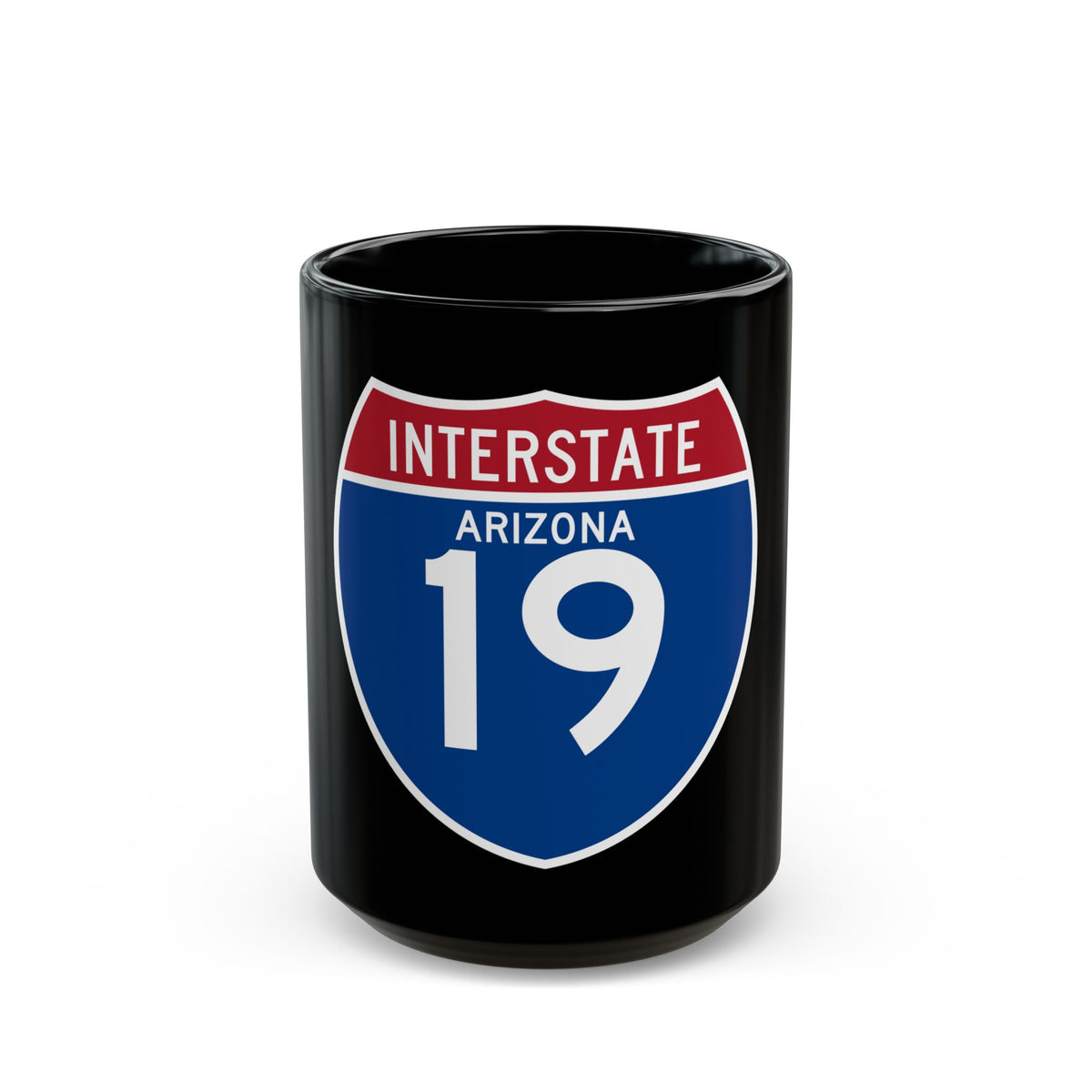 Interstate 19 (U.S. Highways) Black Coffee Mug