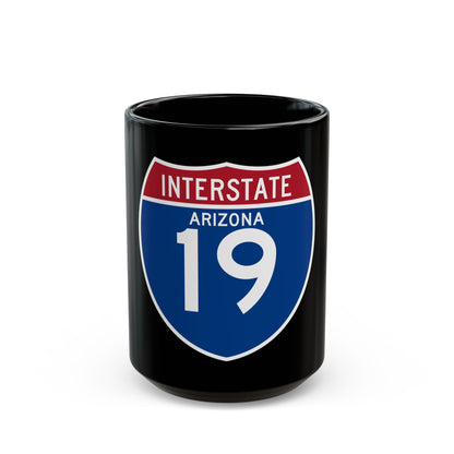 Interstate 19 (U.S. Highways) Black Coffee Mug