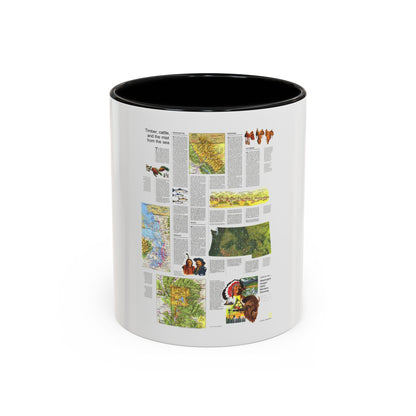 USA - Northwest 2 (1973) (Map) Accent Coffee Mug