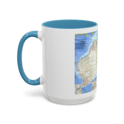 Australia (1963) (Map) Accent Coffee Mug