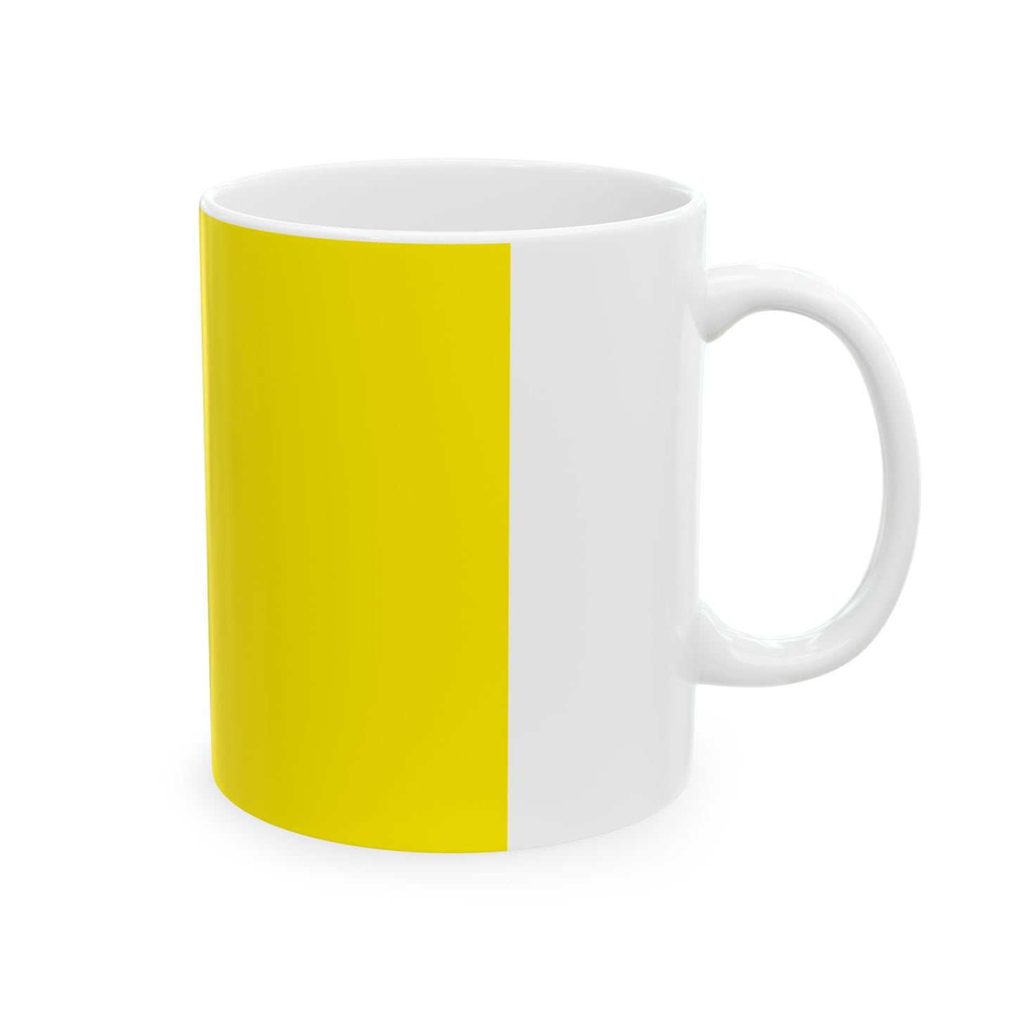 Drapeau de l'oblast de Kirovohrad en Ukraine - Tasse à café blanche