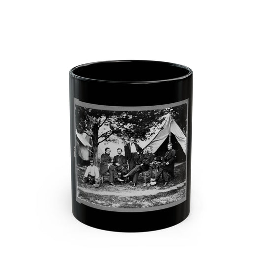 General Napoleon Bonaparte Mclaughlen And Staff Near Washington, D.C. (U.S. Civil War) Black Coffee Mug