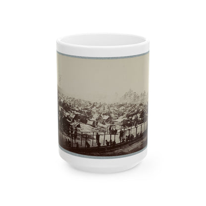 Andersonville Prison, Ga., August 17, 1864. South-East View Of Stockade (U.S. Civil War) White Coffee Mug
