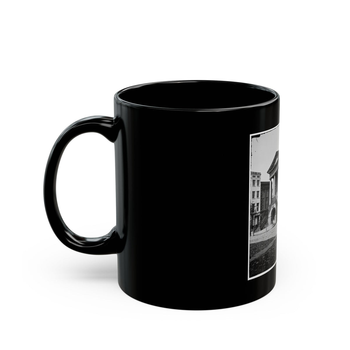 Charleston, S.C. The Old Market House (188 Meeting Street) (U.S. Civil War) Black Coffee Mug