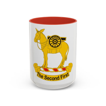 2nd Field Artillery Regiment (U.S. Army) Accent Coffee Mug