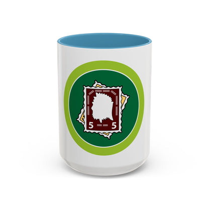 Stamp Collecting (Boy Scout Merit Badge) Accent Coffee Mug