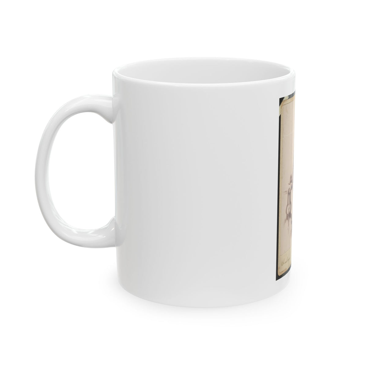 Full-Length Portrait Of An African American Veteran And Gar Member, Standing On Rug Between Table And Chair (U.S. Civil War) White Coffee Mug