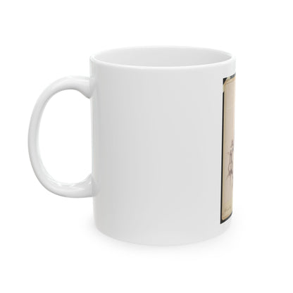 Full-Length Portrait Of An African American Veteran And Gar Member, Standing On Rug Between Table And Chair (U.S. Civil War) White Coffee Mug