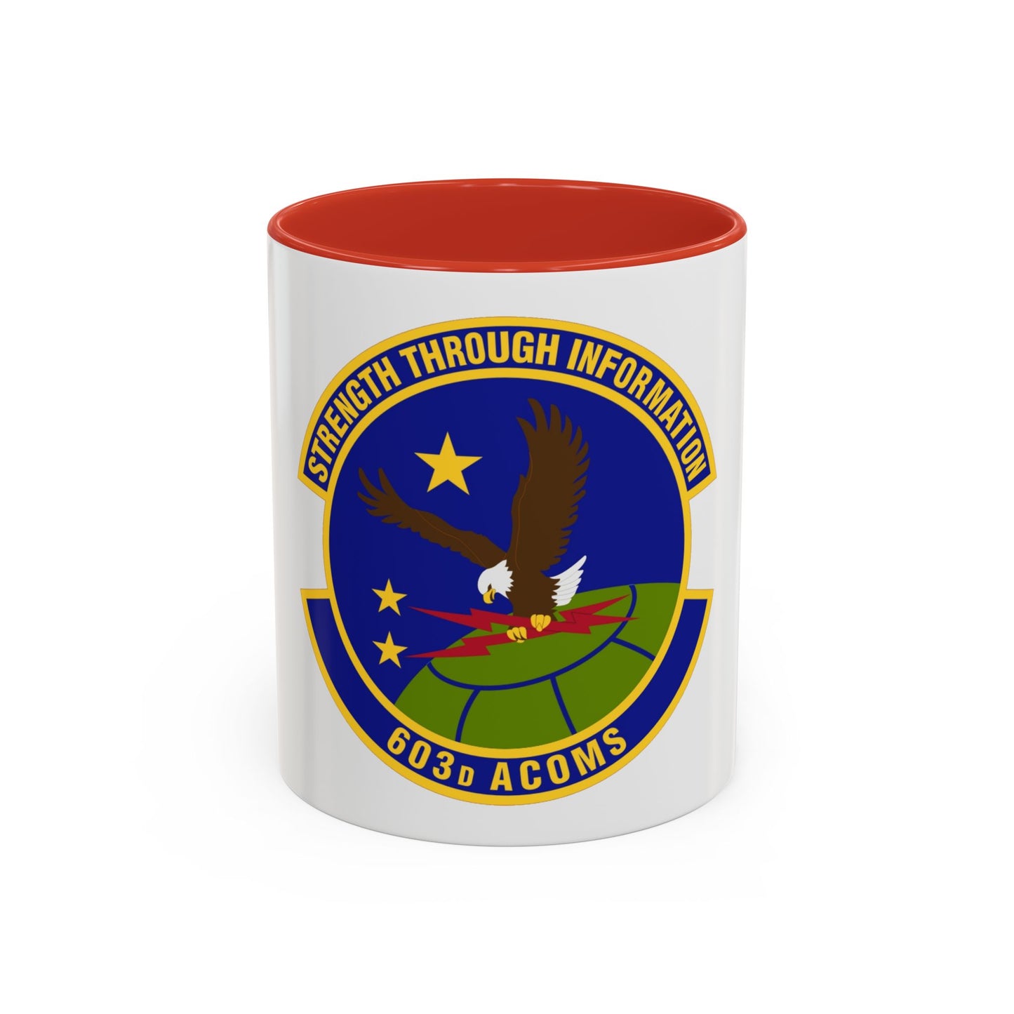 603d Air Communications Squadron (U.S. Air Force) Accent Coffee Mug
