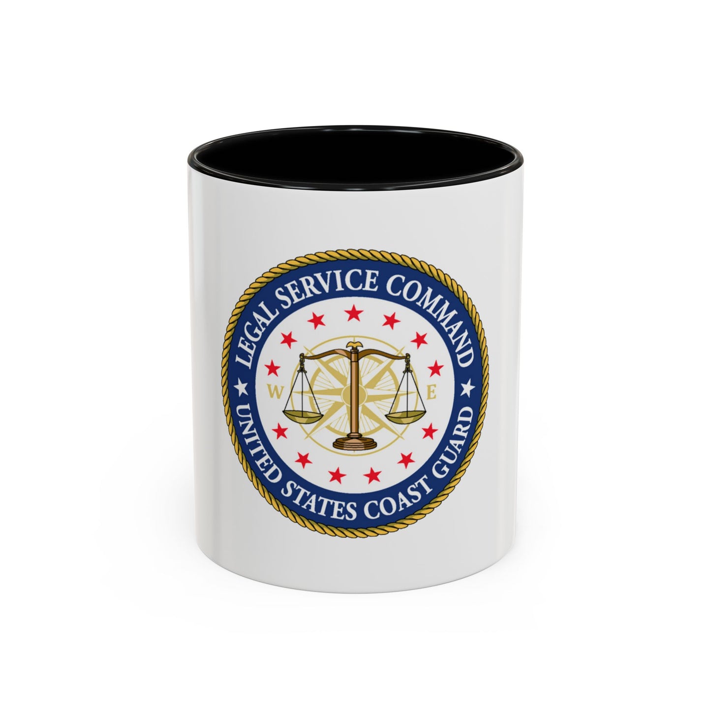 USCG Legal Service Command (U.S. Coast Guard) Accent Coffee Mug