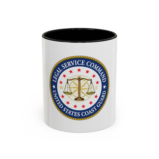 USCG Legal Service Command (U.S. Coast Guard) Accent Coffee Mug