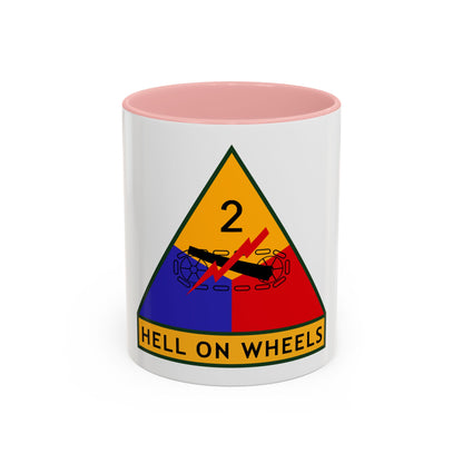 2nd Armored Division (U.S. Army) Accent Coffee Mug