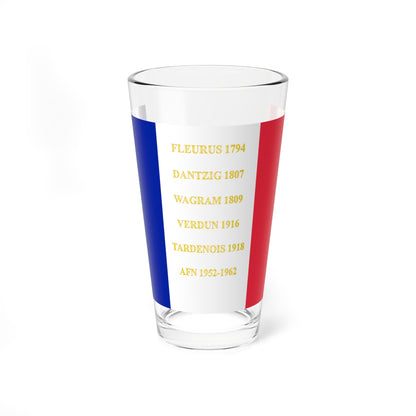 19e regiment de chasseurs a cheval-drapeau. (France) Pint Glass 16oz
