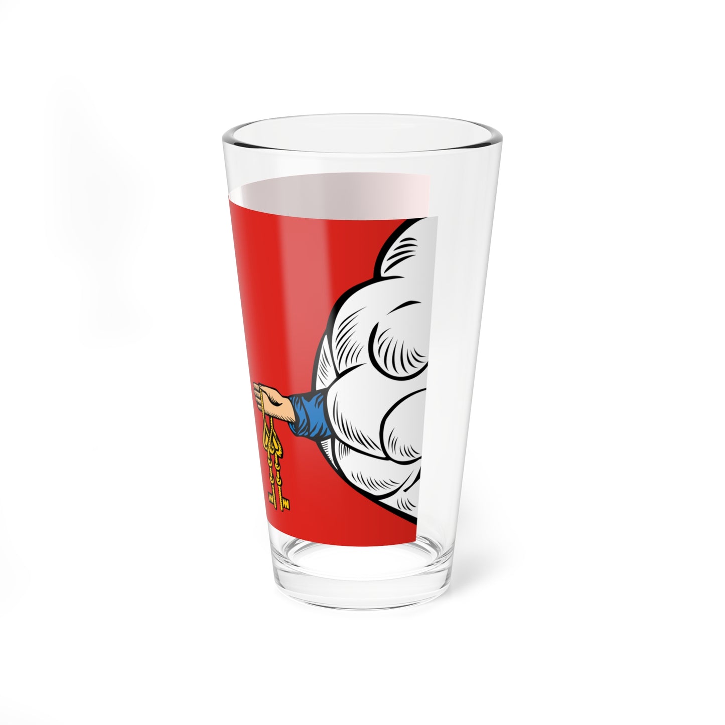 Flag of Petrovsky rayon Saratov oblast (Russia) Pint Glass 16oz