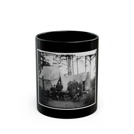 Brandy Station, Virginia. Group Of Officers, Headquarters, Army Of The Potomac (U.S. Civil War) Black Coffee Mug