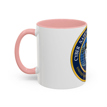 Cyber National Mission Force (U.S. Army) Accent Coffee Mug