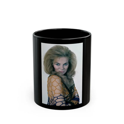 Julie Ege #223 (Vintage Female Icon) Black Coffee Mug-11oz-Go Mug Yourself