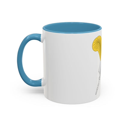 Crossed Feather Badge of Henry VI - Accent Coffee Mug