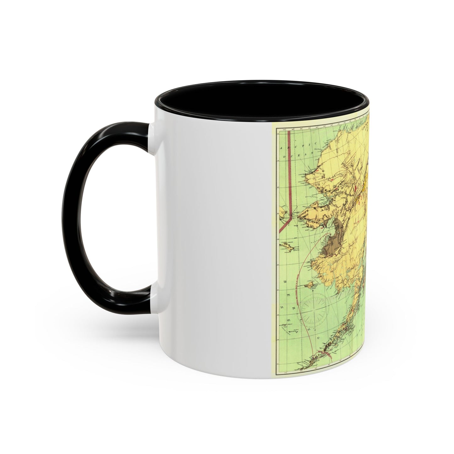 Alaska - The Gold & Coal Fields (1898) (Map) Accent Coffee Mug