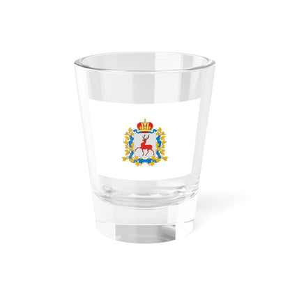 Flag of Nizhny Novgorod Oblast Russia - Shot Glass 1.5oz