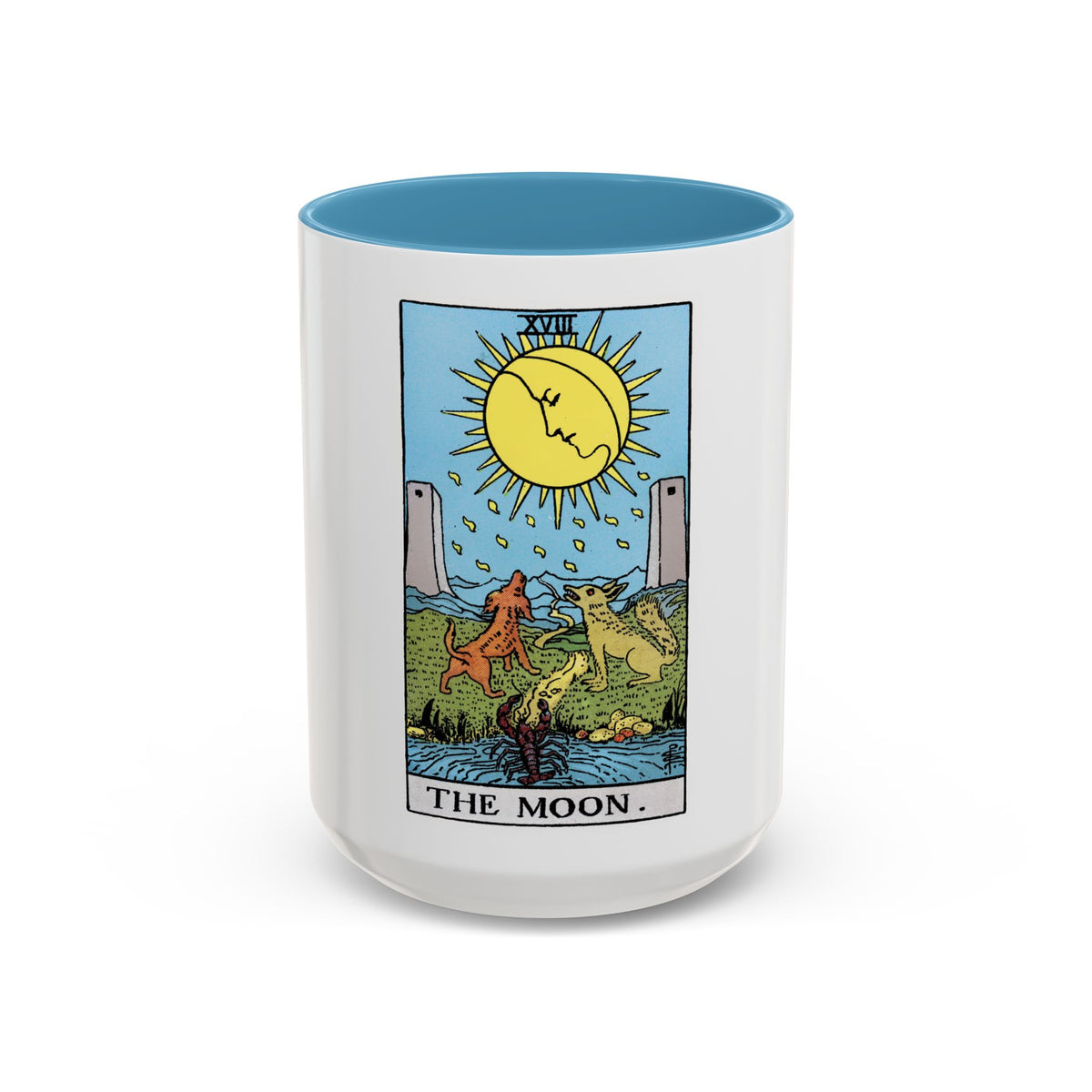 The Moon (Tarot Card) Accent Coffee Mug
