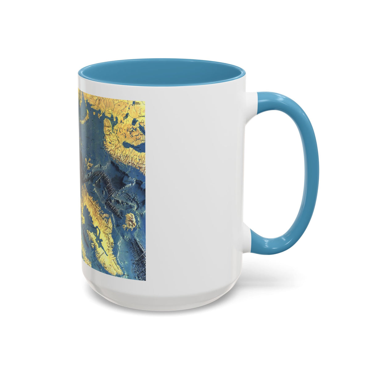 Arctic Ocean Floor (1971) (Map) Accent Coffee Mug