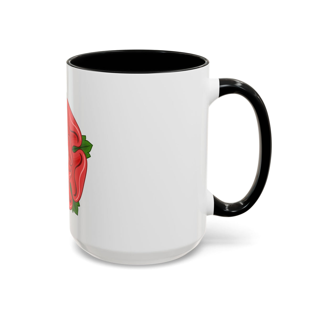 Red Rose Badge of Lancaster - Accent Coffee Mug