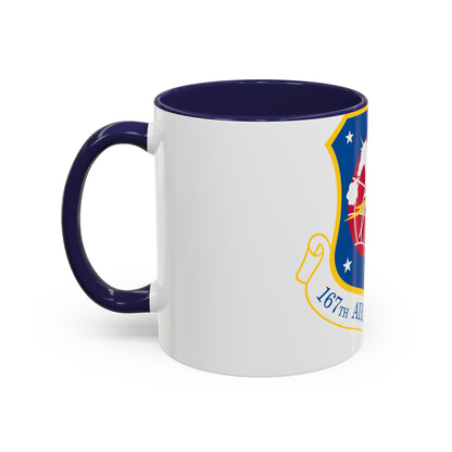 Tasse à café décorative 167e escadre de transport aérien (US Air Force)