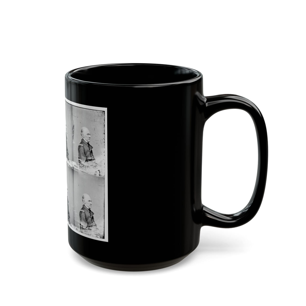 Adml. Shubrick, U.S.N. (U.S. Civil War) Black Coffee Mug