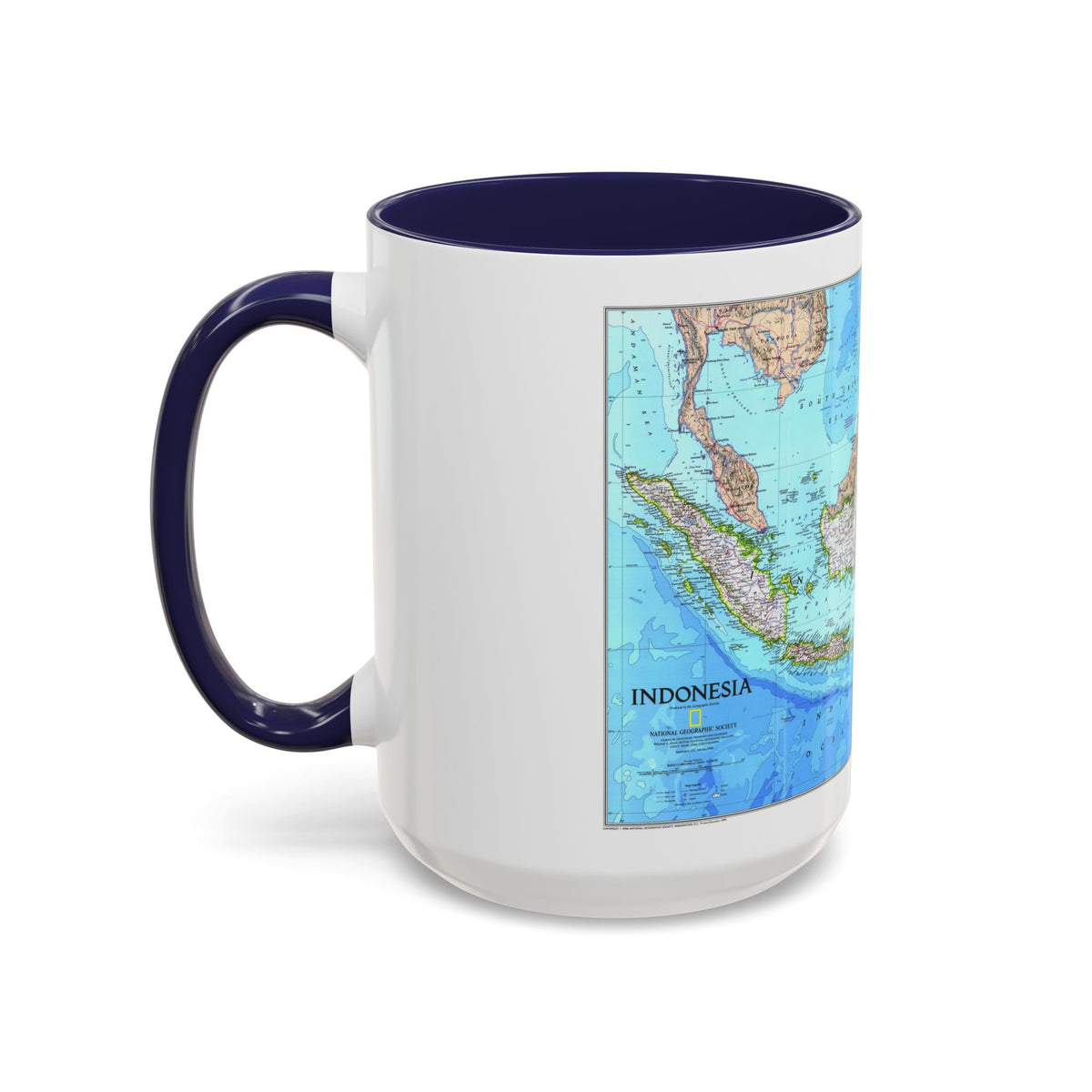 Indonesia 1 (1996) (Map) Accent Coffee Mug