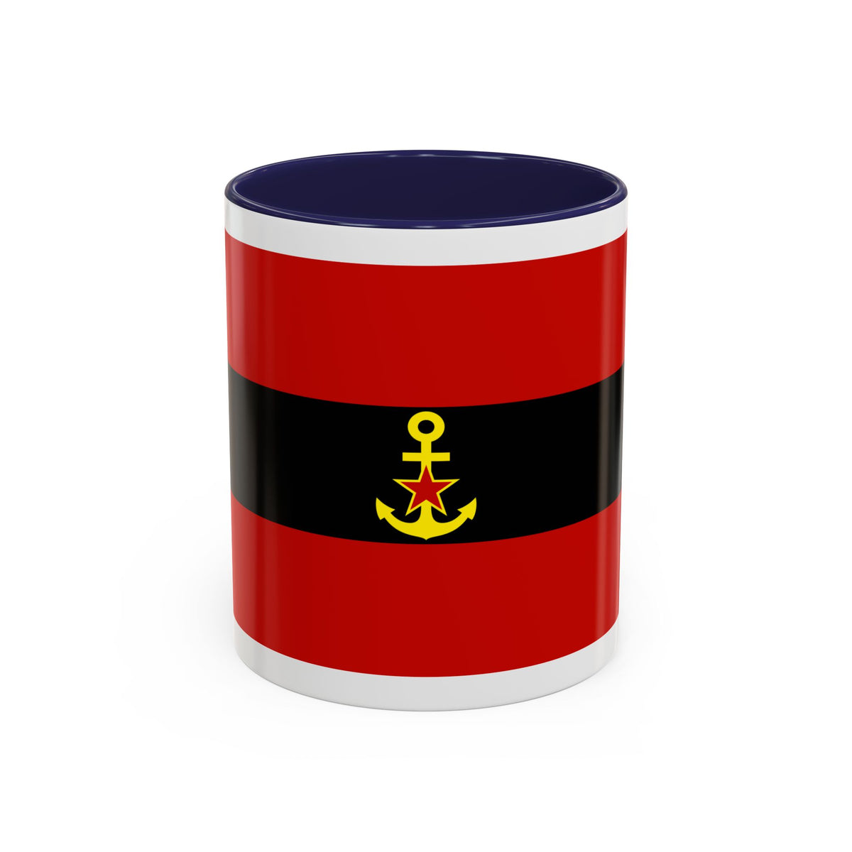 Naval Ensign of Albania 1946 to 1954 - Accent Coffee Mug