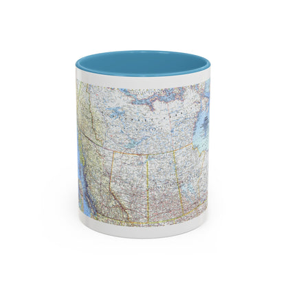 Canada - Western (1966) (Map) Accent Coffee Mug