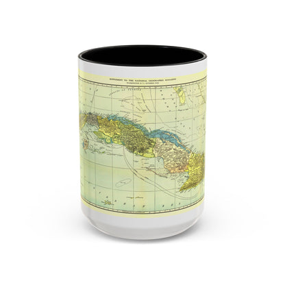 Central America - Cuba (1906) (Map) Accent Coffee Mug